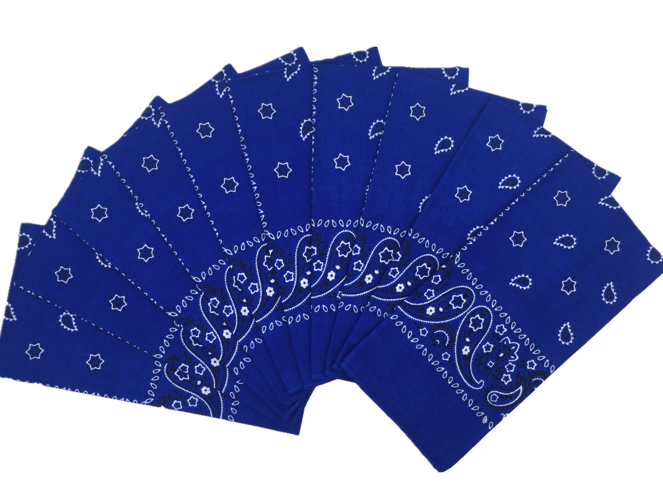 Vamqor 100% Cotton 10 Pack Fine Bandanas